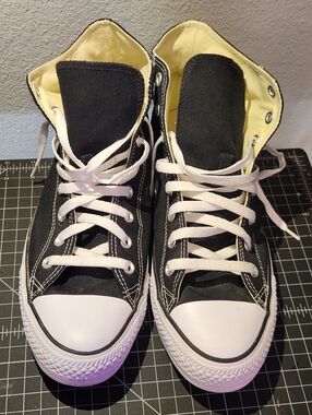 Black High-Top Canvas Converse Mens Sneakers